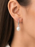 Orecchini Cianfrone Gioielli Donna in Oro bianco Perla 750 Ct COSCIA657 - COSCIA657